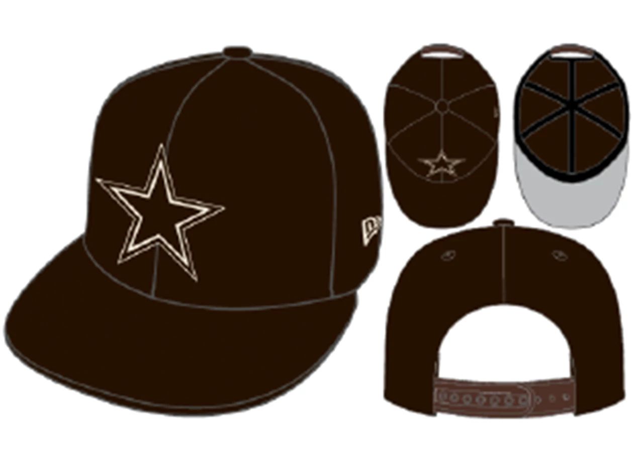 Dallas Cowboys New Era 9FIFTY Snapback Hat - Burnt Wood