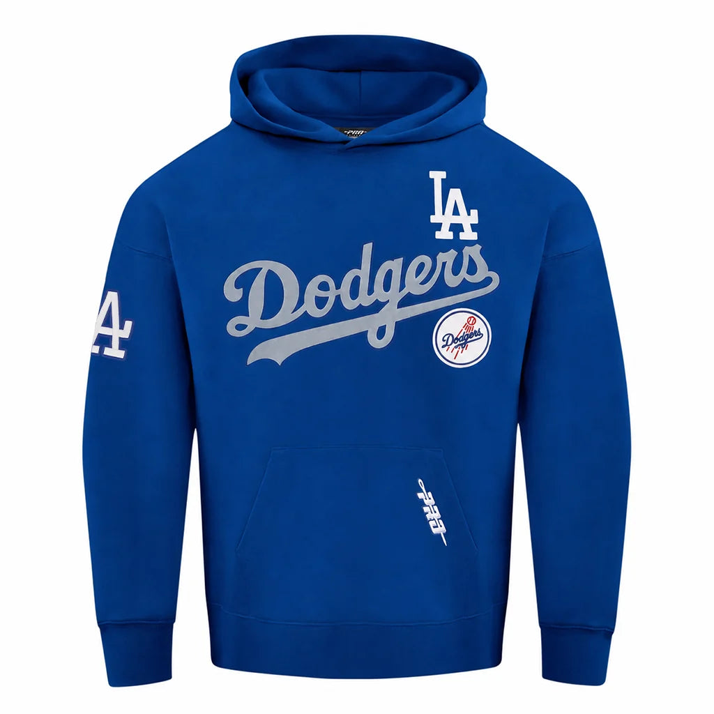 Pro Standard Los Angeles Dodgers Home Team Drop Shoulder Blue Hoodie