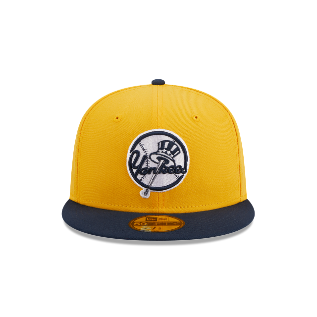 New Era New York Yankees Two-Tone Color Pack 59FIFTY Fitted Hat-Gold/Navy