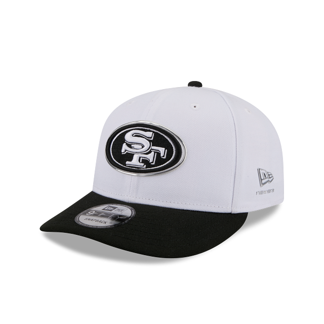 New Era San Francisco 49ers 2026 NFL Black and White 9FIFTY Snapback Hat-