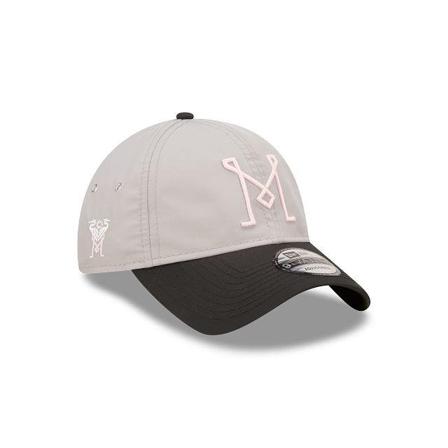 New Era Inter Miami Nylon 9TWENTY Adjustable Cap-Grey