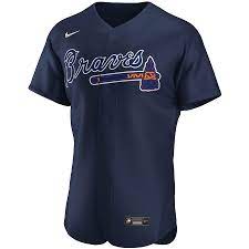 Men's Atlanta Braves Nike Navy Alternate Jersey