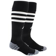 ADIDAS 3 STRIPE HOOP SOCKS-BLACK/WHITE