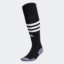 ADIDAS 3 STRIPE HOOP SOCKS-BLACK/WHITE