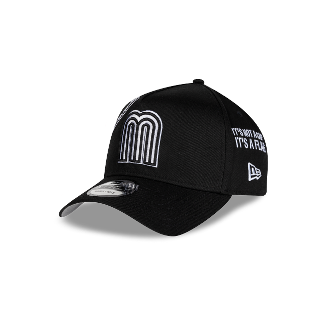 New Era Mexico Anniversary Series A-Frame 9FORTY Adjustable Hat-Black/White