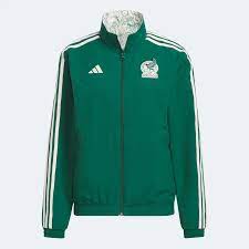 ADIDAS WOMANS Mexico Anthem Jacket - Green/Wonder White