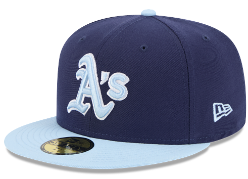 New Era Athletics 2-Tone Color Pack 59FIFTY Fitted Hat-Navy/Light Blue