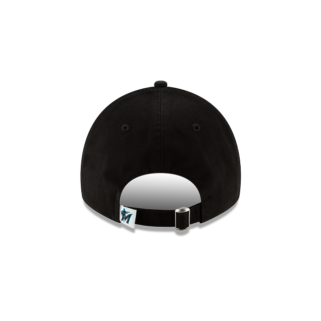 New Era Youth Miami Marlins Core Classic 9TWENTY Adjustable Hat-Black