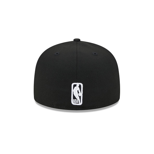 New Era Sacramento Kings Western Conference Side Patch 59fifty Fitted Hat-Black/White