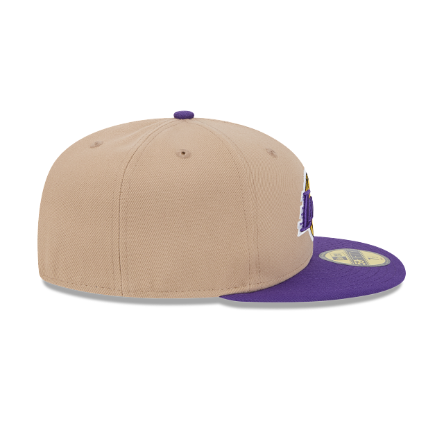 New Era Los Angeles Lakers 59FIFTY Fitted Hat-Camel