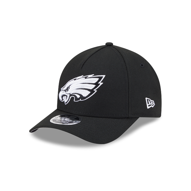 New Era Philadelphia Eagles M-Crown 9FORTY A-Frame Adjustable Hat-Black/White