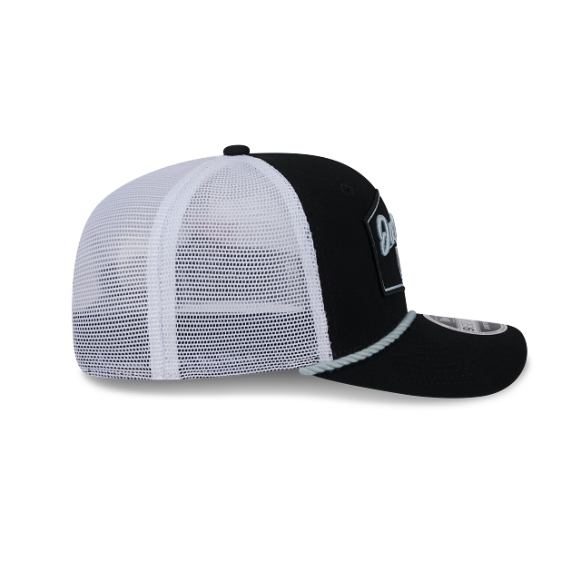 New Era Las Vegas Raiders Rope 9SEVENTY Trucker Stretch-Snap Adjustable Hat-