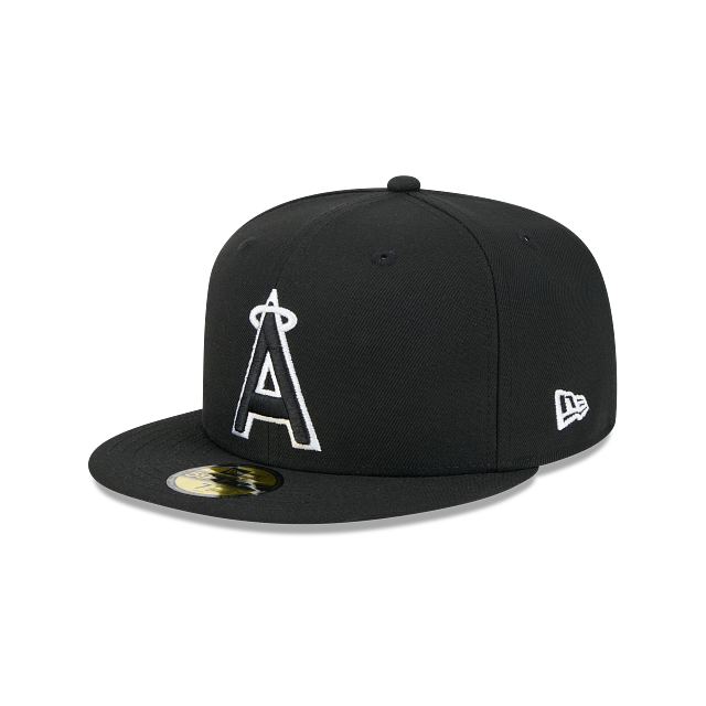 New Era Los Angeles Angels Side Patch 2010 All-Star Game 59fifty Fitted Hat-Black/White