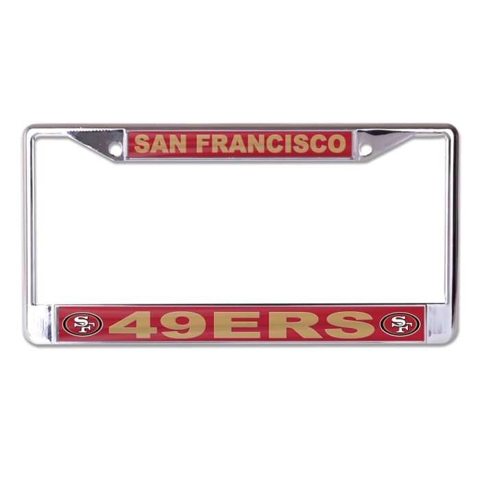 SAN FRANCISCO 49ERS LIC PLT FRAME S/L PRINTED