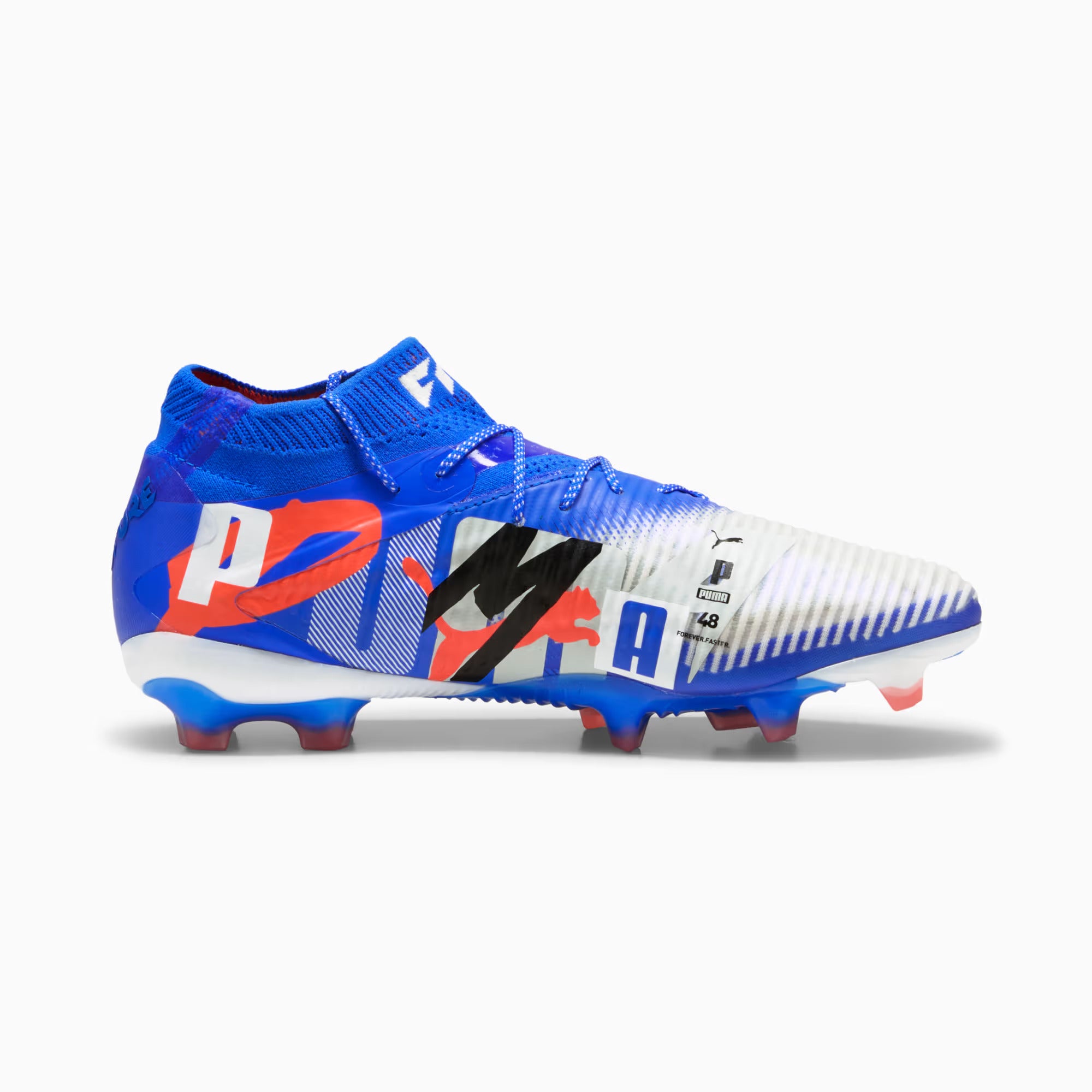 Puma Future 8 Ultimate Forever FG-White/Gray/ Black/ Red