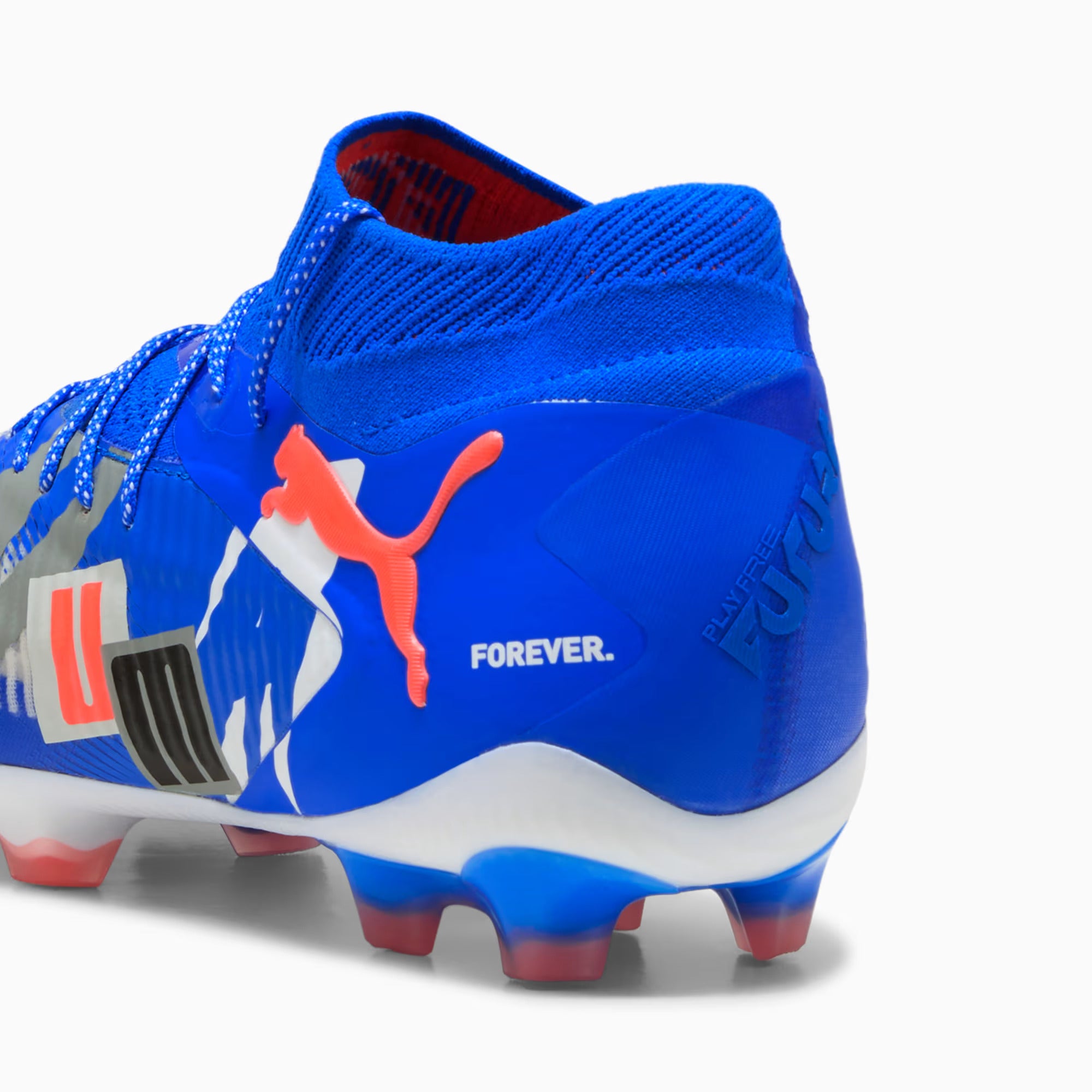Puma Future 8 Ultimate Forever FG-White/Gray/ Black/ Red