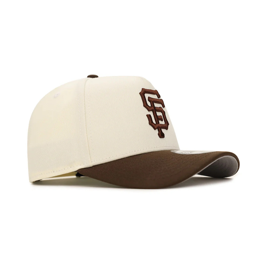 New Era Youth San Francisco Giants 9FORTY A-Frame Snapback Hat- Stone Brown