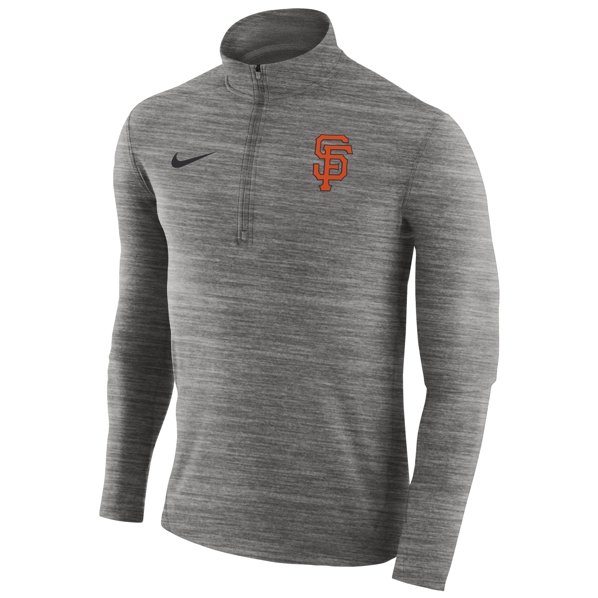 Nike San Francisco Giants Quarter-Zip Pullover Jacket - Gray