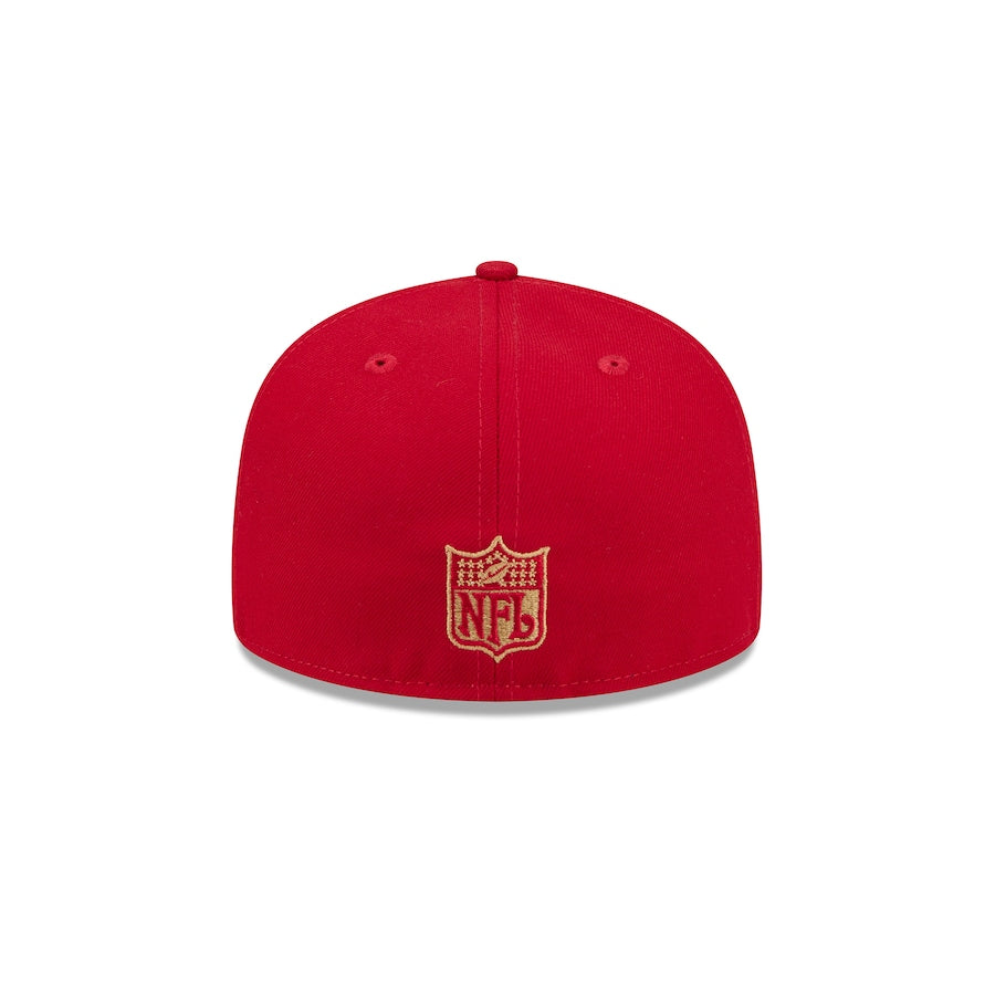 New Era San Francisco 49ers Break 59FIFTY Fitted Hat-Scarlet/Gold