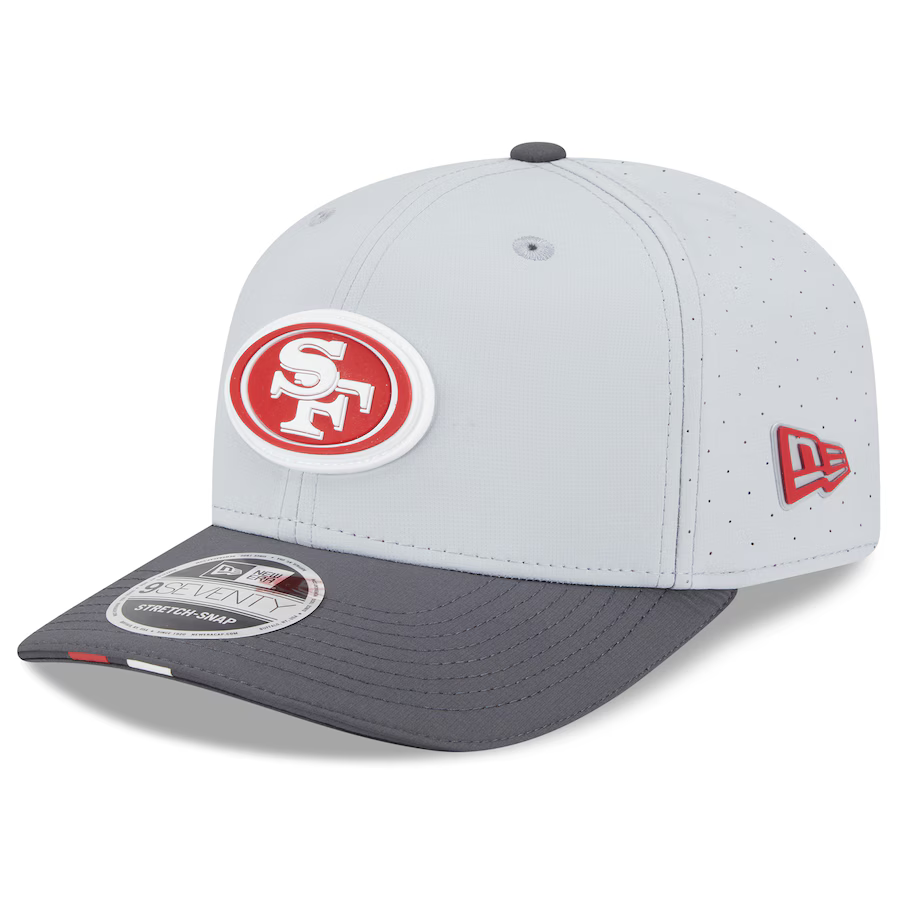 New Era San Francisco 49ers 2025 Training 9SEVENTY Stretch-Snap-Gray