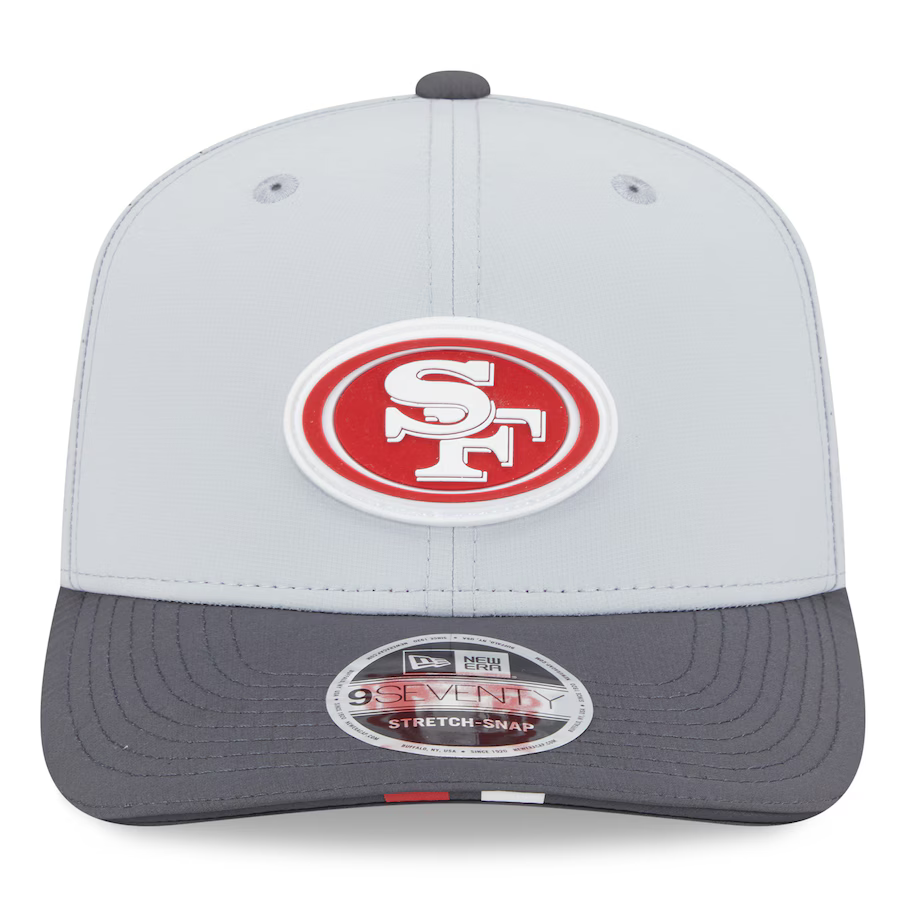 New Era San Francisco 49ers 2025 Training 9SEVENTY Stretch-Snap-Gray
