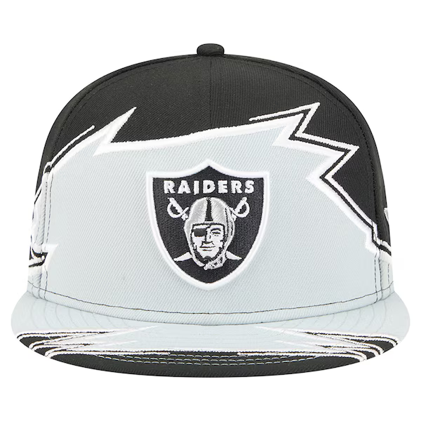 New Era Las Vegas Raiders Break 59FIFTY Fitted Hat-Black/Silver