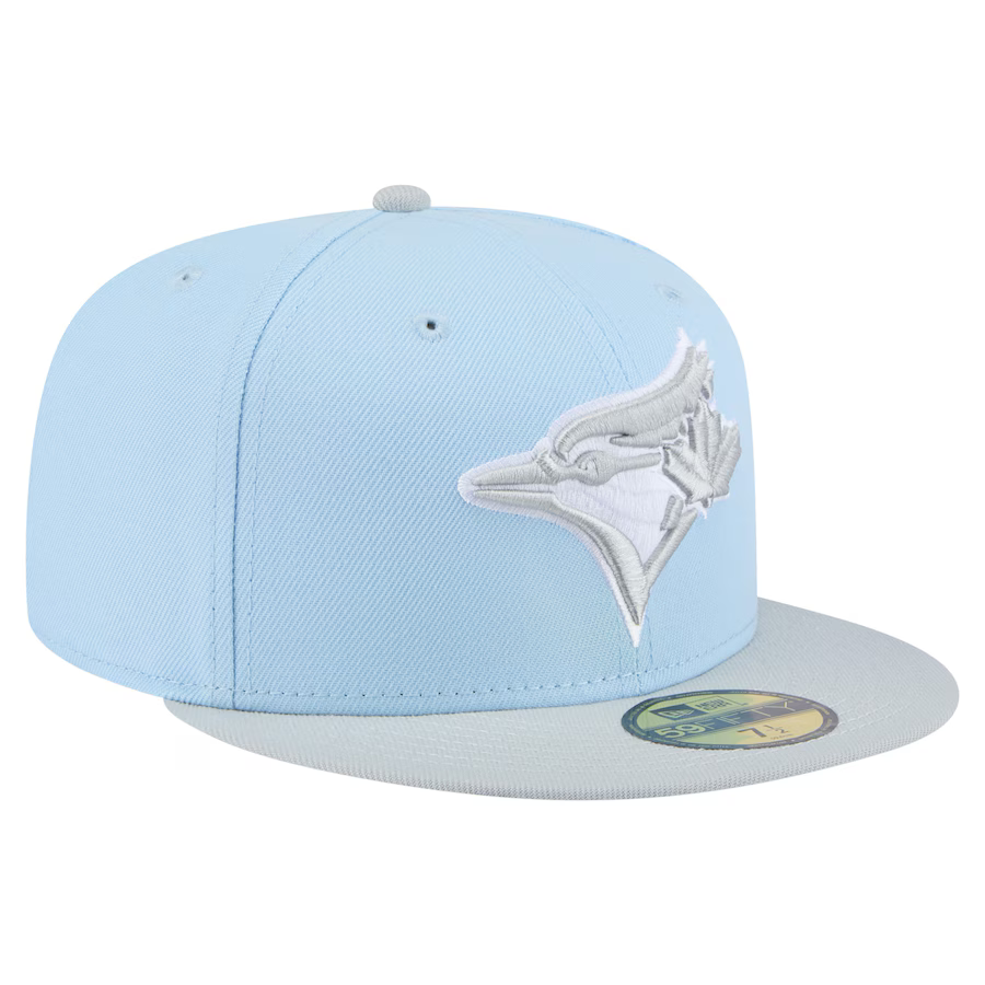 New Era Toronto Blue Jays 2-Tone Color Pack 59FIFTY Fitted Hat-Ligfht Blue/Gray