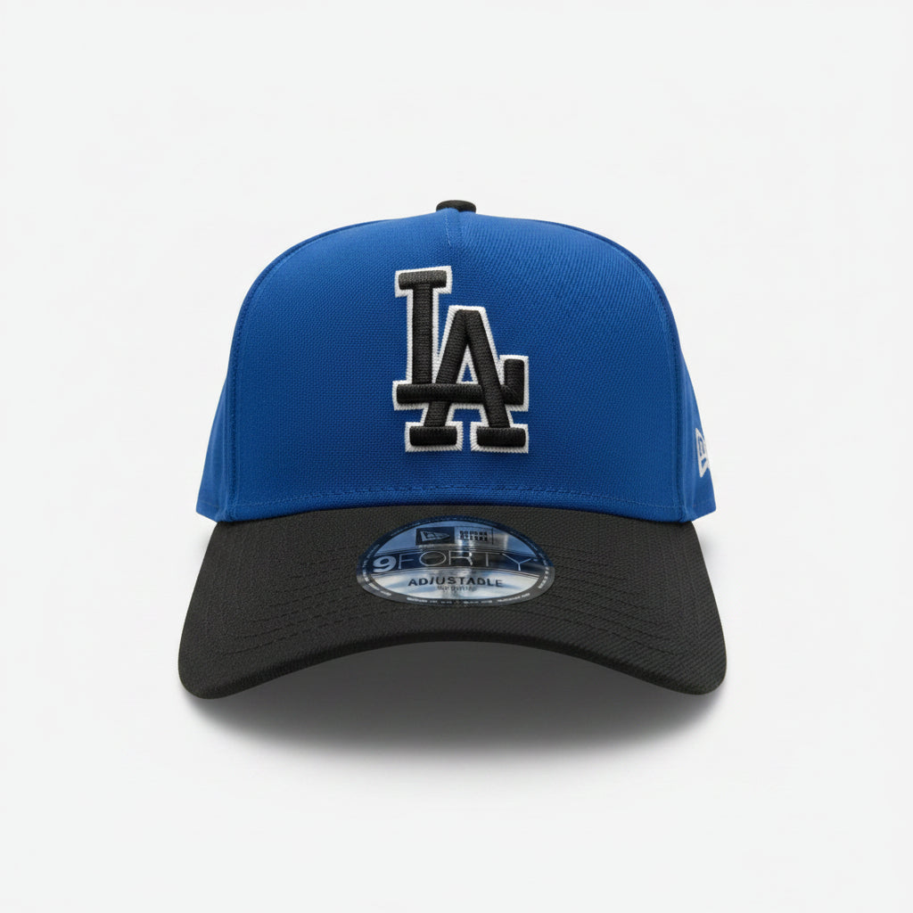 New Era Los Angeles Dodgers a frame blue/black back2back champs patch