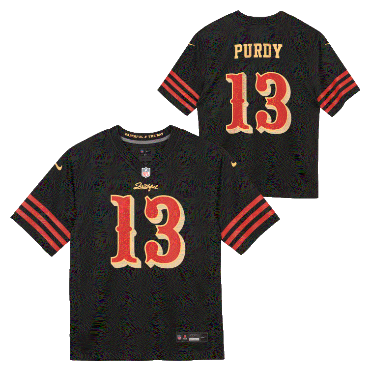Nike Preschool San Francisco 49ers Brock Purdy Rivalry Game Jersey - Black