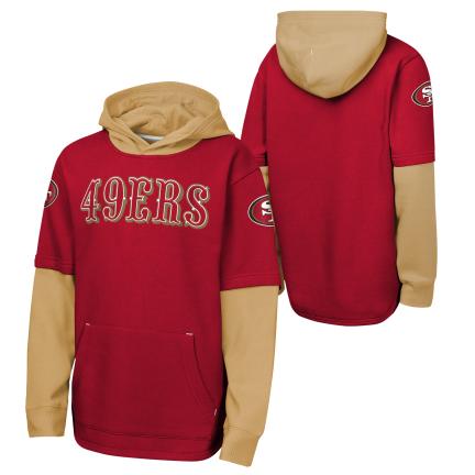 Youth San Francisco 49ers BOMB MIXED MEDIA Fleece Hoodie
