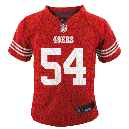 Nike Toddlers Fred Warner Scarlet San Francisco 49ers Game Jersey