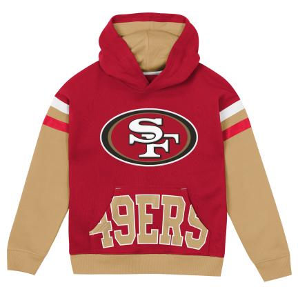 San Francisco 49ers Little Kid's Pass Rush Pull Over Fleece Hoodie