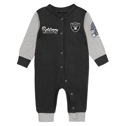 Infants Las Vegas Raiders ENDZONE SNUGGLER LS COVERALL