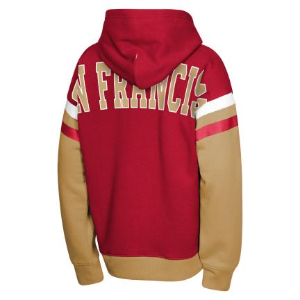 Youth San Francisco 49ers Pass Rush Pull Over Fleece Hoodie