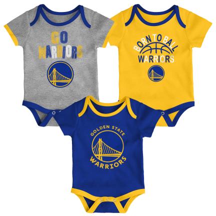 Baby & Infants Golden State Warriors Born To Ball 3PC Creeper Set