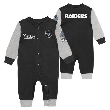 Infants Las Vegas Raiders ENDZONE SNUGGLER LS COVERALL