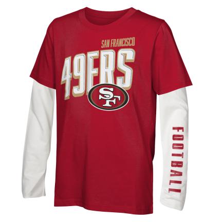 Youth San Francisco 49ers The Mix 3 in 1 Combo T-Shirt - Red