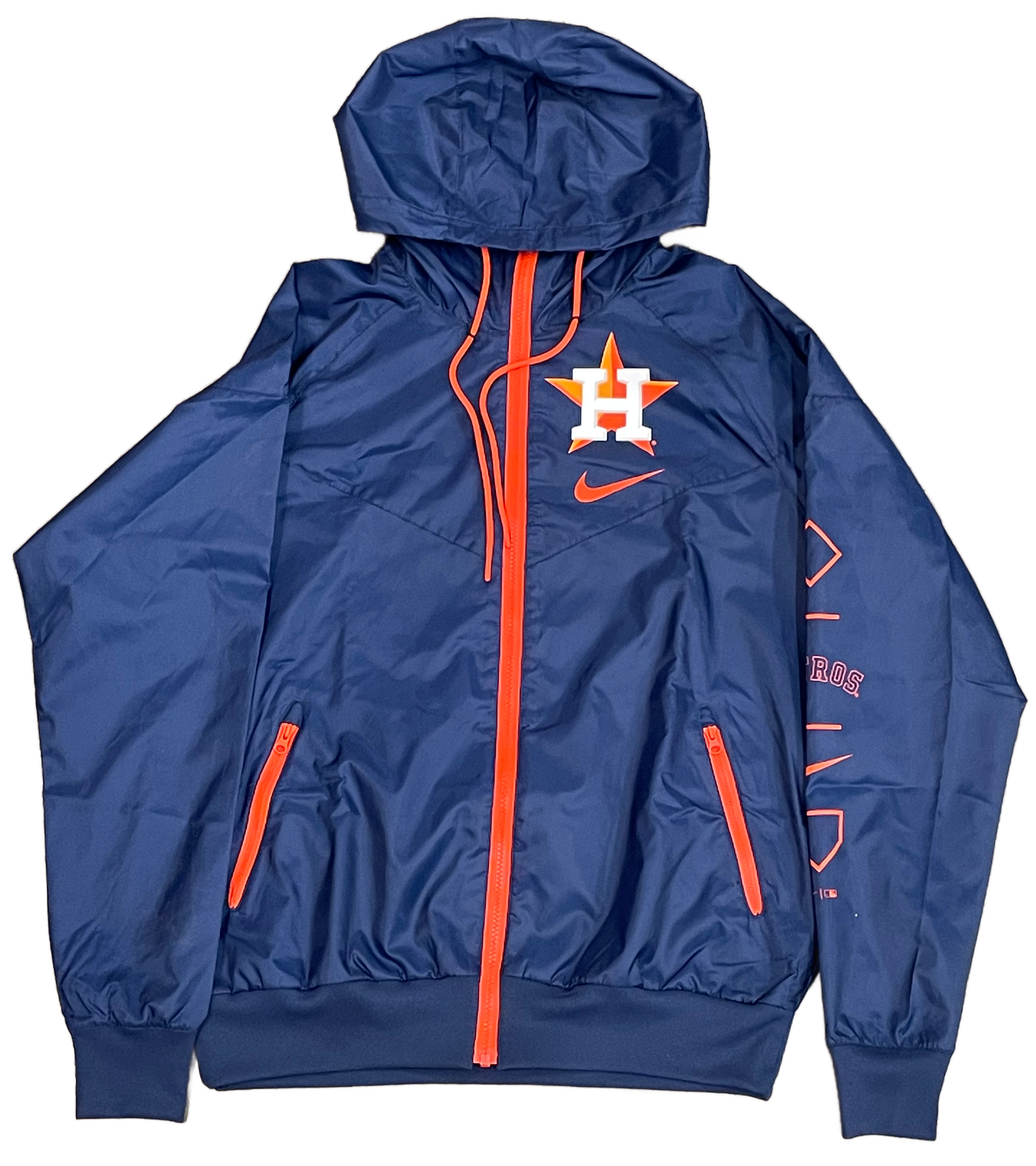 Nike Houston Astros Authentic Performance Full-Zip Windbreaker-Navy