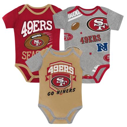 San Francisco 49ers 1st ROUND PICK 3PC CREEPER SET