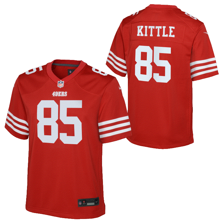 Nike Youth San Francisco 49ers George Kittle Game Jersey - RED