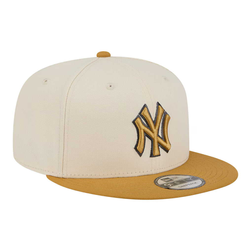 New Era New York Yankees 2-Tone 9FIFTY Snapback Hat-Beige/Bronze