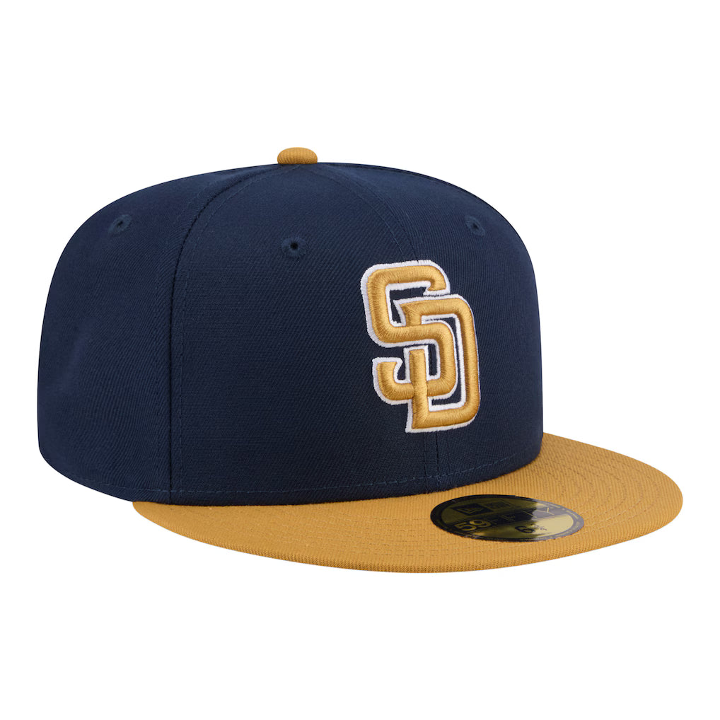 New Era San Diego Padres 2-Tone Color Pack 59FIFTY Fitted Hat-Navy/Khaki