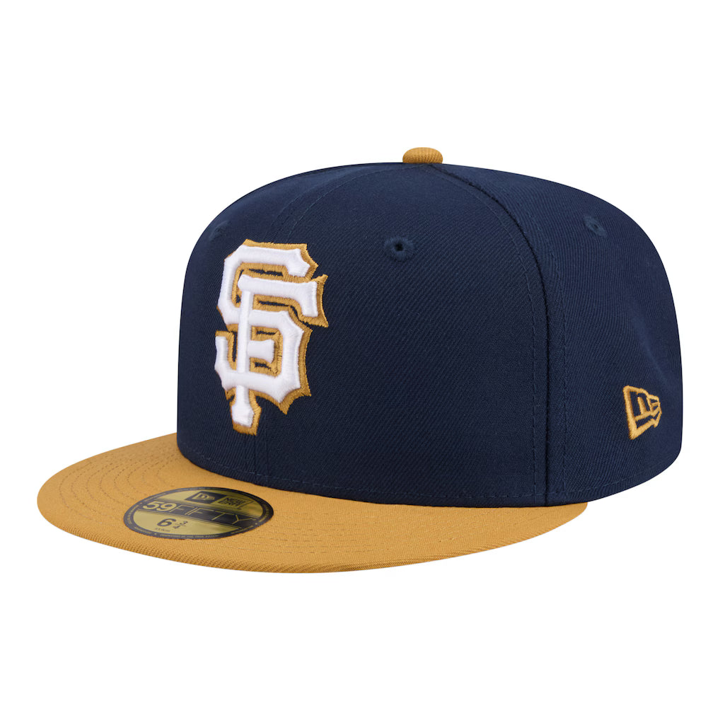 New Era San Francisco Giants Two-Tone Color Pack 59FIFTY Fitted Hat - Navy/Khaki