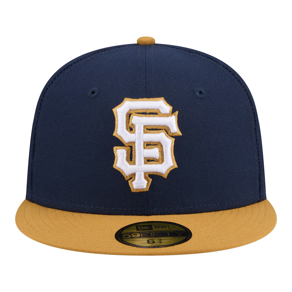 New Era San Francisco Giants Two-Tone Color Pack 59FIFTY Fitted Hat - Navy/Khaki