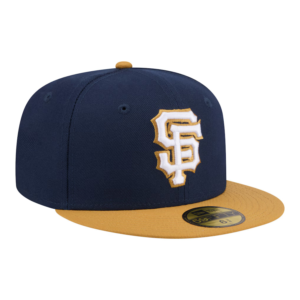 New Era San Francisco Giants Two-Tone Color Pack 59FIFTY Fitted Hat - Navy/Khaki