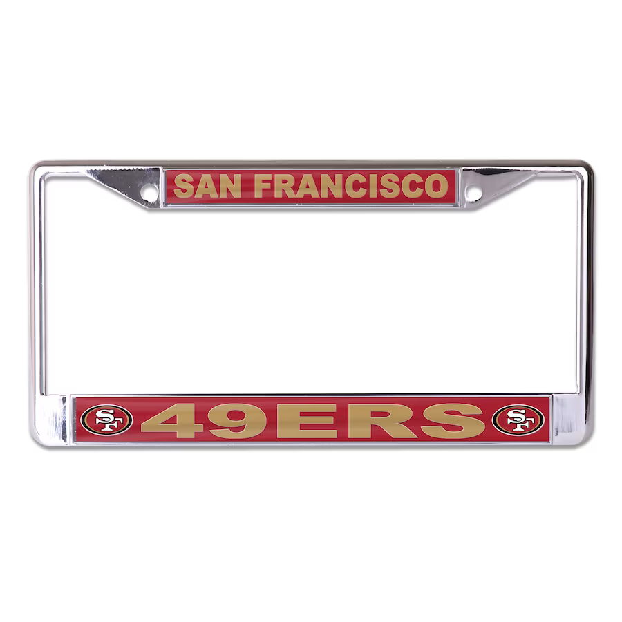 San Francisco 49ers Team Logo S/L Metal License Plate Frame