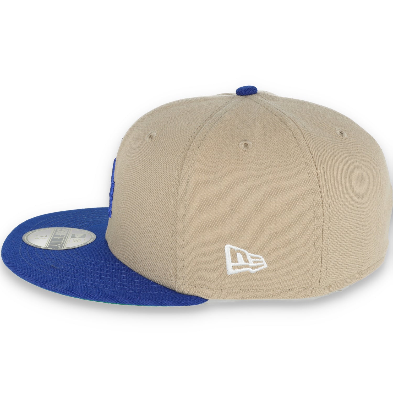 New Era Los Angeles Dodgers 100th Anniversary Side Patch 59FIFTY Fitted Khaki Hat