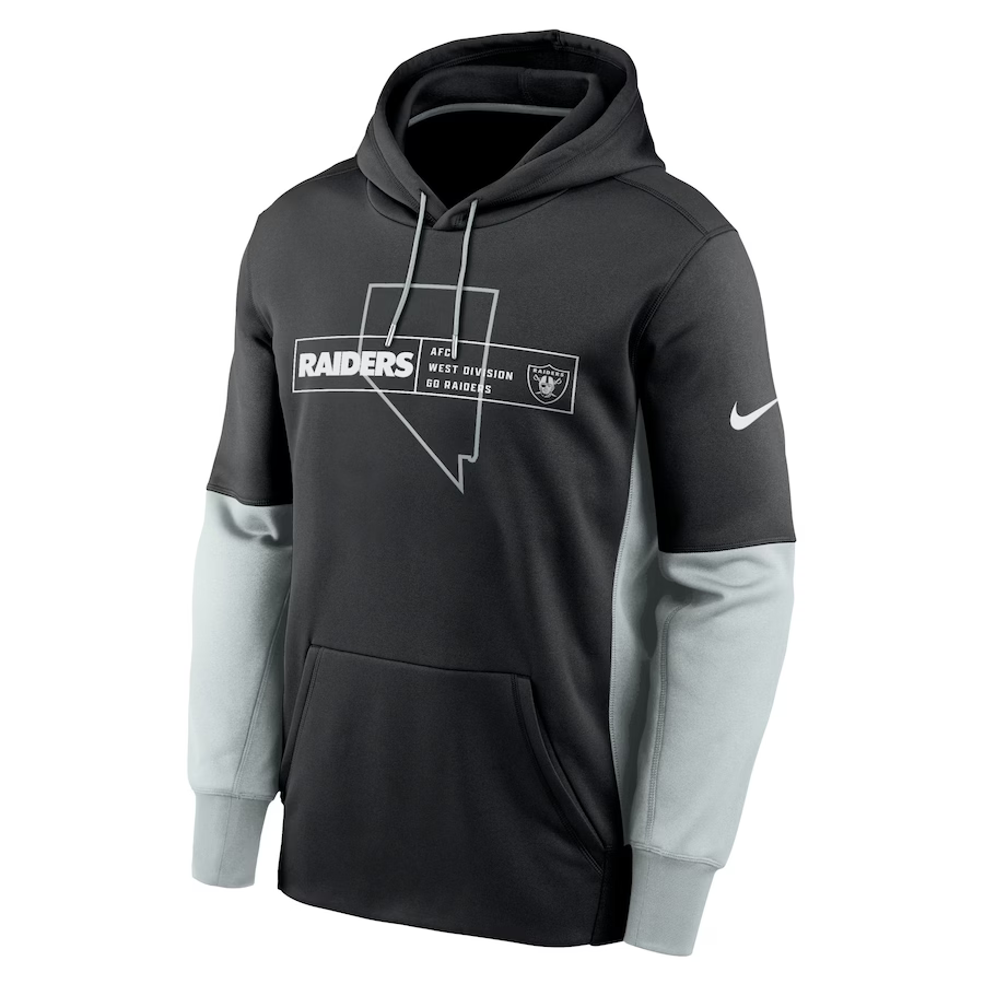 Nike Las Vegas Raiders AFC West Division Hoodie-Black/grey