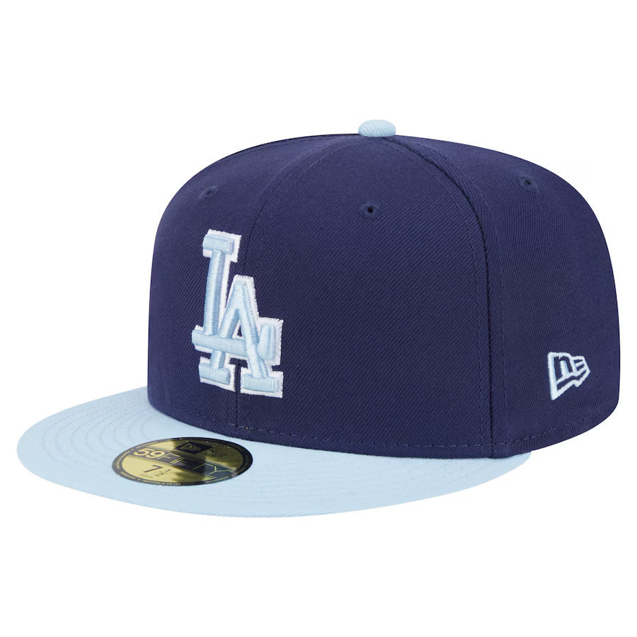 New Era Los Angeles Dodgers 2-Tone Color Pack 59FIFTY Fitted Hat-Navy/Light Blue
