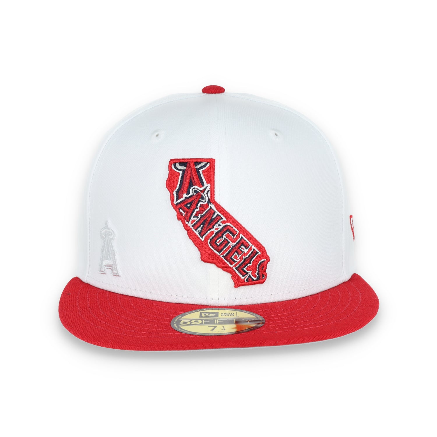 New Era Los Angeles Angels State View E1 59FIFTY-White/Red